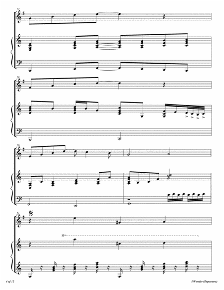 I Wonder Horn scores gallery preview page 5