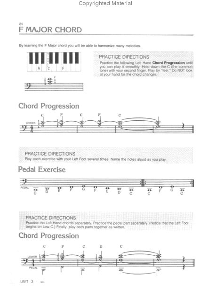 The Older Beginner Organ Course, Level 1 Organ scores gallery preview page 3