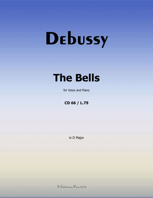 Book cover for The Bells, by Debussy, in D Major