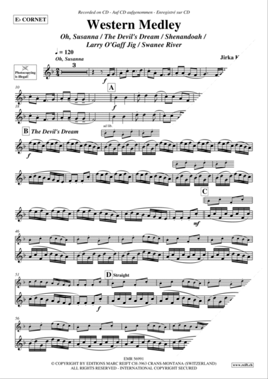 Western Medley Cornet scores gallery preview page 3