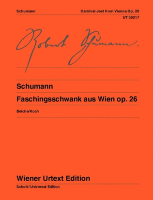 Book cover for Faschingsschwank aus Wien Op. 26