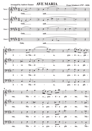 Book cover for Ave Maria (Schubert) A Cappella TTBB