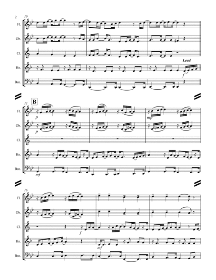 Mary, Did You Know? Woodwind Quintet scores gallery preview page 3