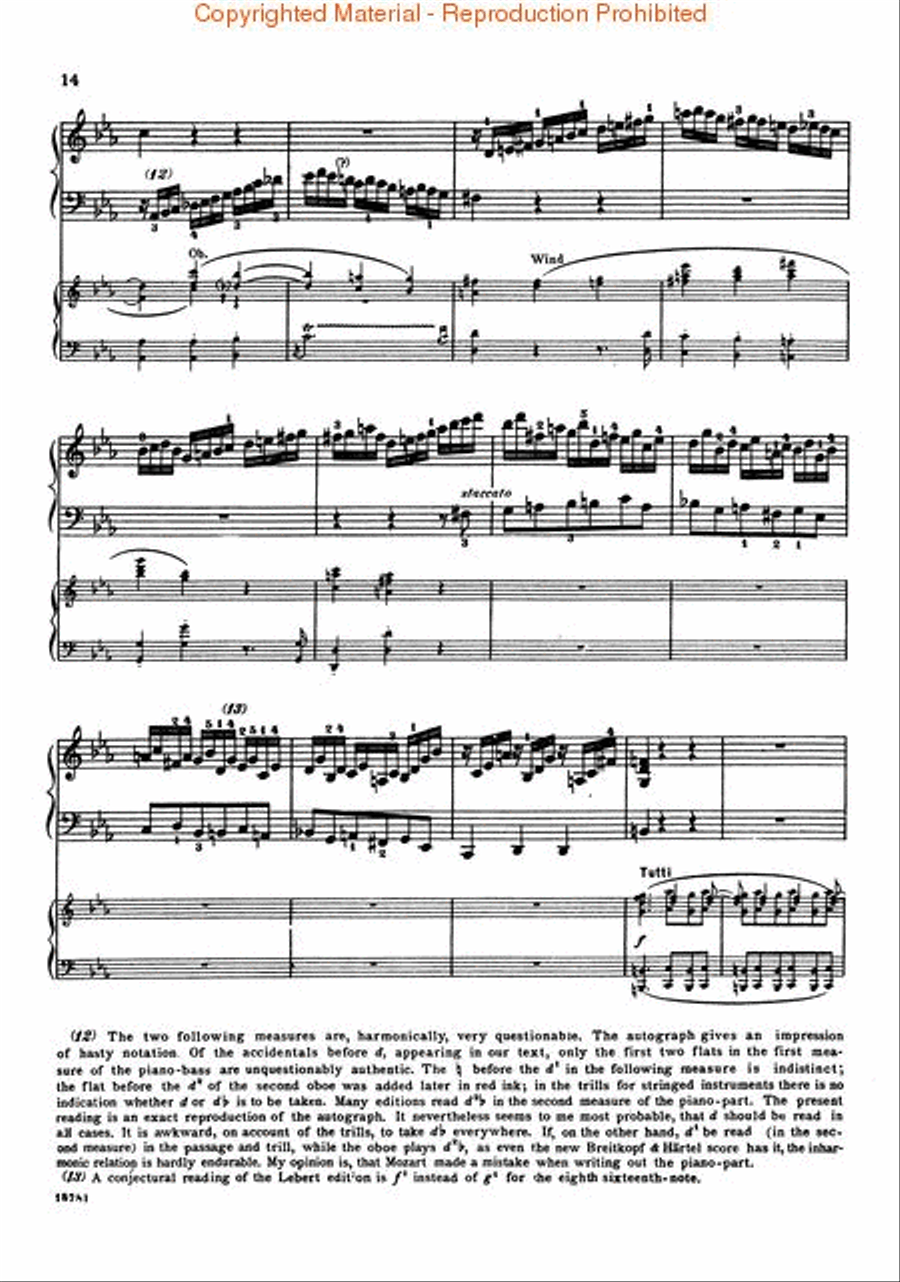 Concerto No. 24 in C Minor, K.491 Piano scores gallery preview page 3