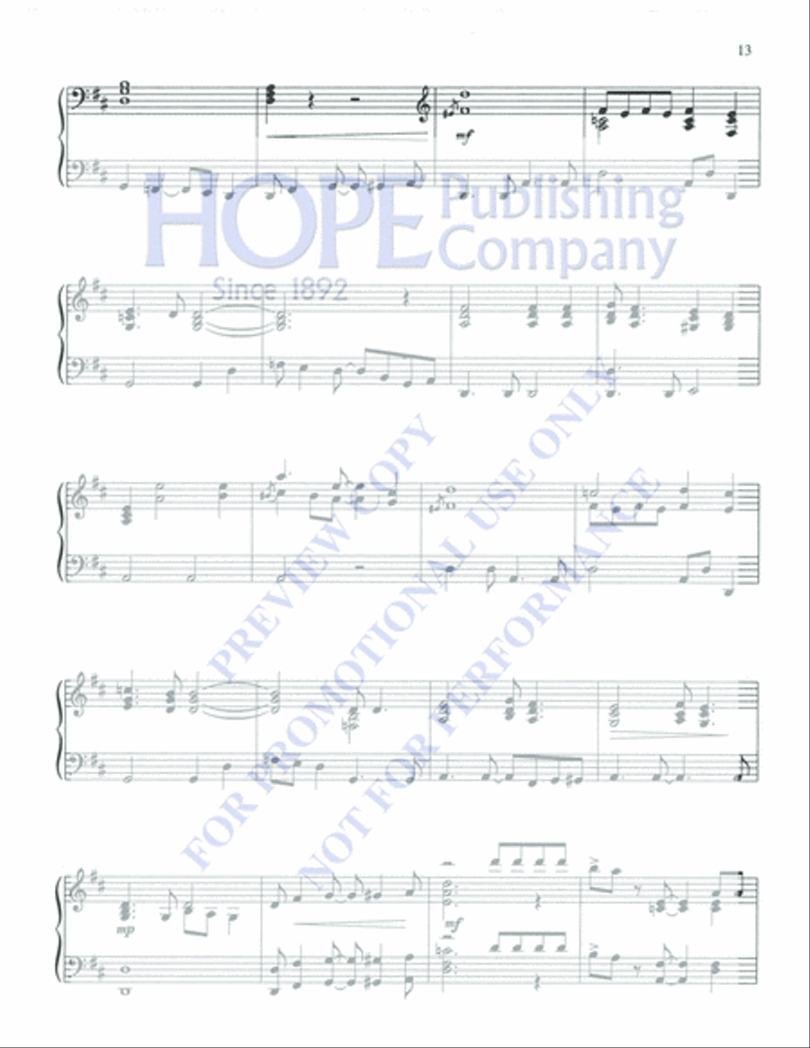Amazing Grace Amazing Grace Piano Solo scores gallery preview page 19