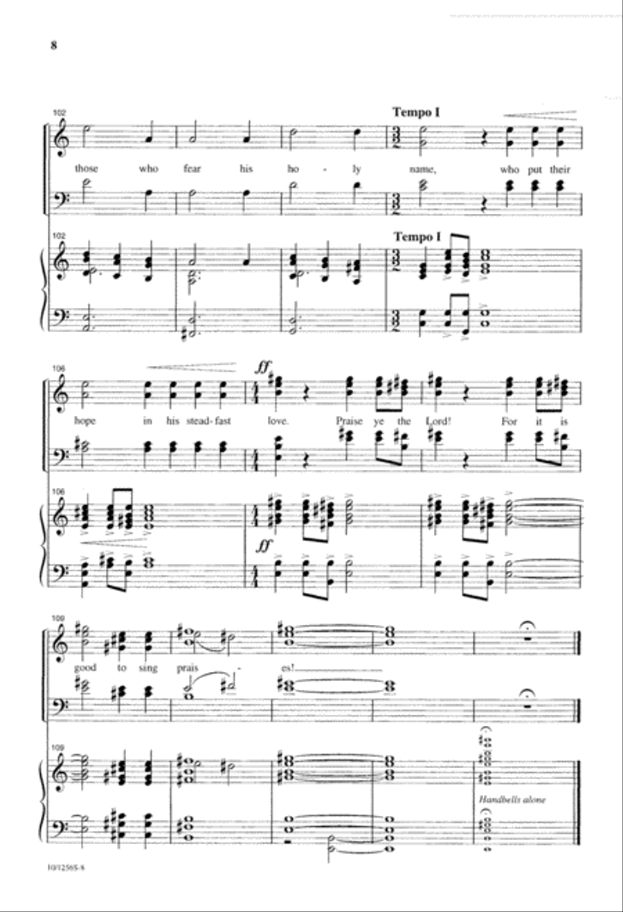 Psalm 147 Psalm 147 4-Part scores gallery preview page 8