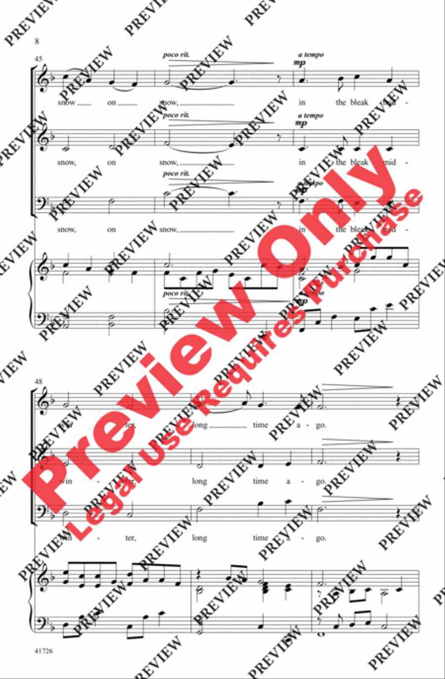Winter Canon 3-Part scores gallery preview page 18