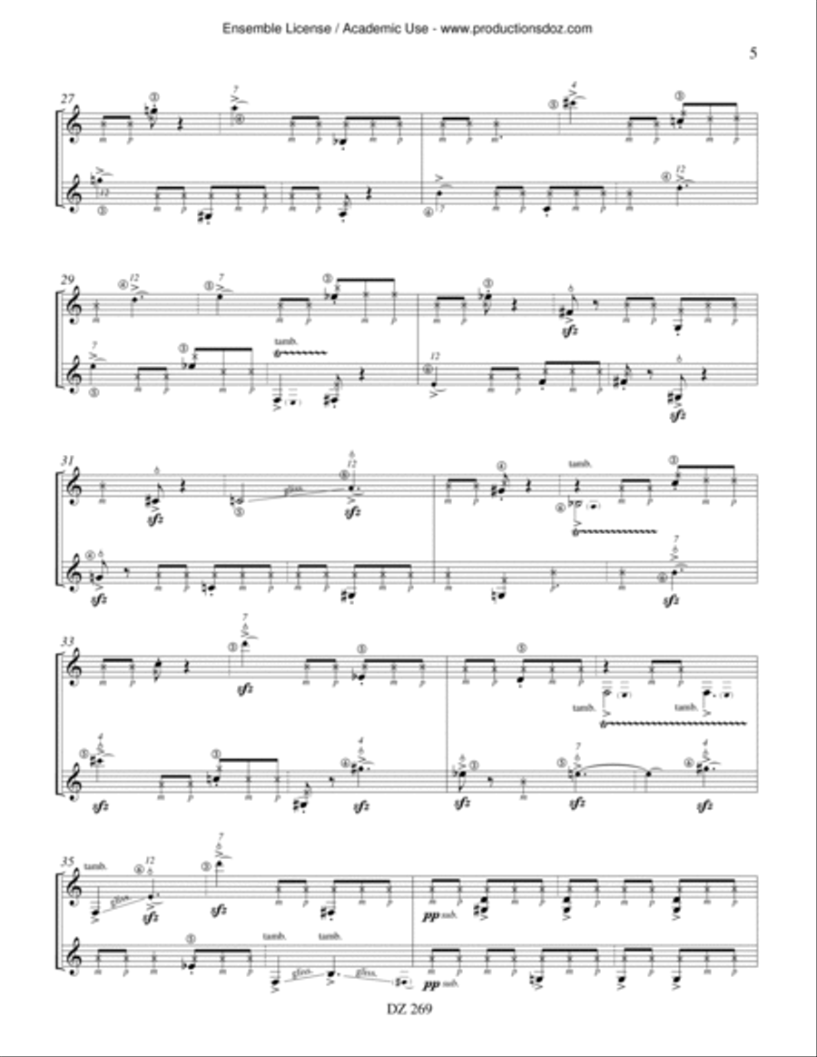 Reflet I Reflet I Classical Guitar scores gallery preview page 5