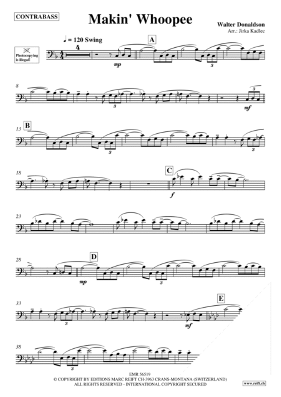 Makin' Whoopee Double Bass scores gallery preview page 3