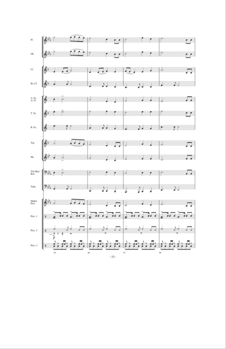 A World Holiday Celebration Concert Band scores gallery preview page 14