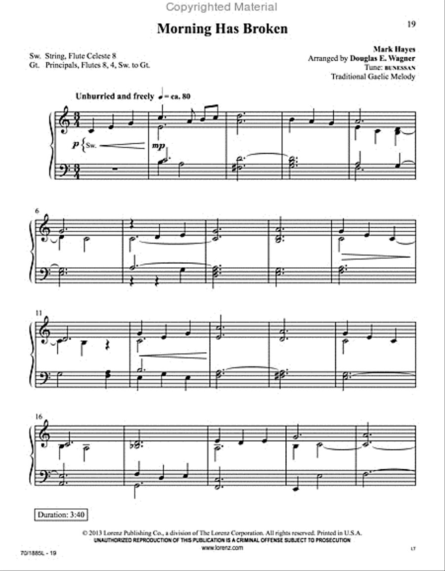 Easy Organ Library, Vol. 56 Organ Solo scores gallery preview page 10