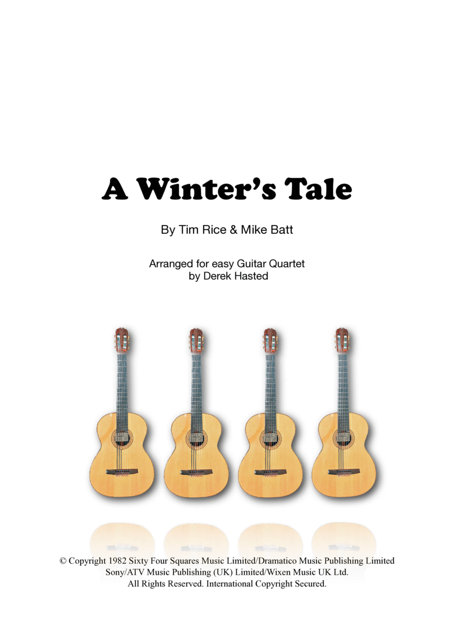 A Winter's Tale Guitar Ensemble scores gallery preview page 1