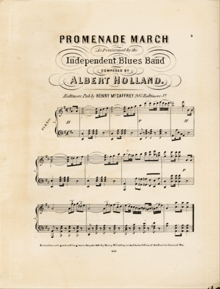 Promenade March Piano Solo scores gallery preview page 2