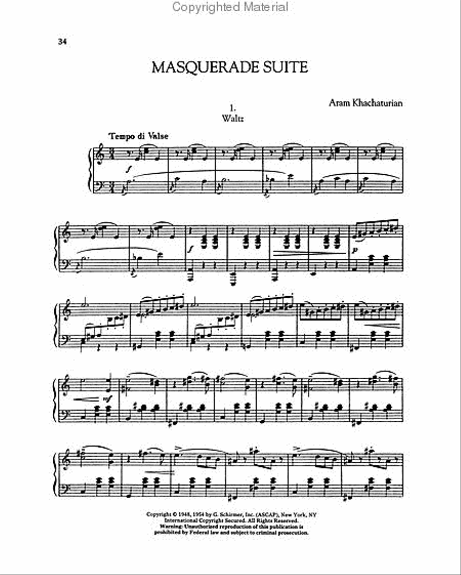 Concert Works for Piano Piano Solo scores gallery preview page 3