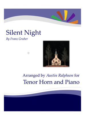 Silent Night for tenor horn solo - with FREE BACKING TRACK and piano accompaniment to play along