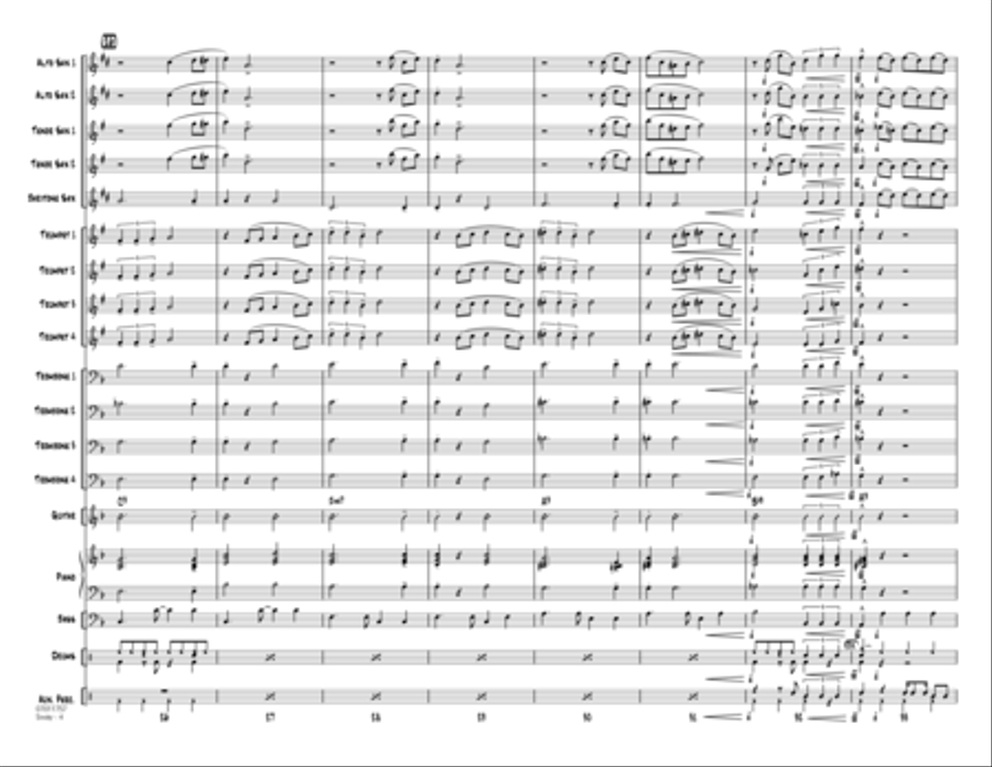 Sway (Quien Sera) - Conductor Score (Full Score) Jazz Ensemble scores gallery preview page 4