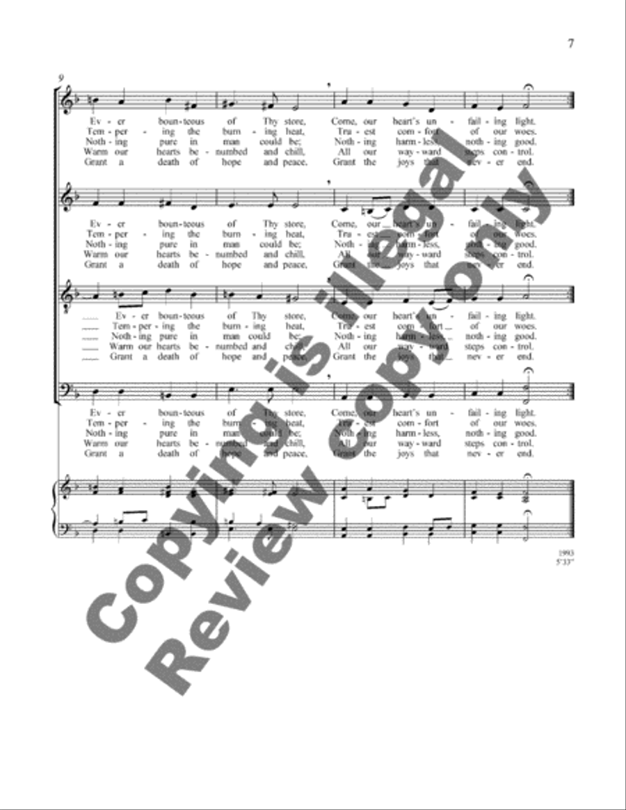 Hymnus ad Sanctum Spiritum 4-Part scores gallery preview page 6