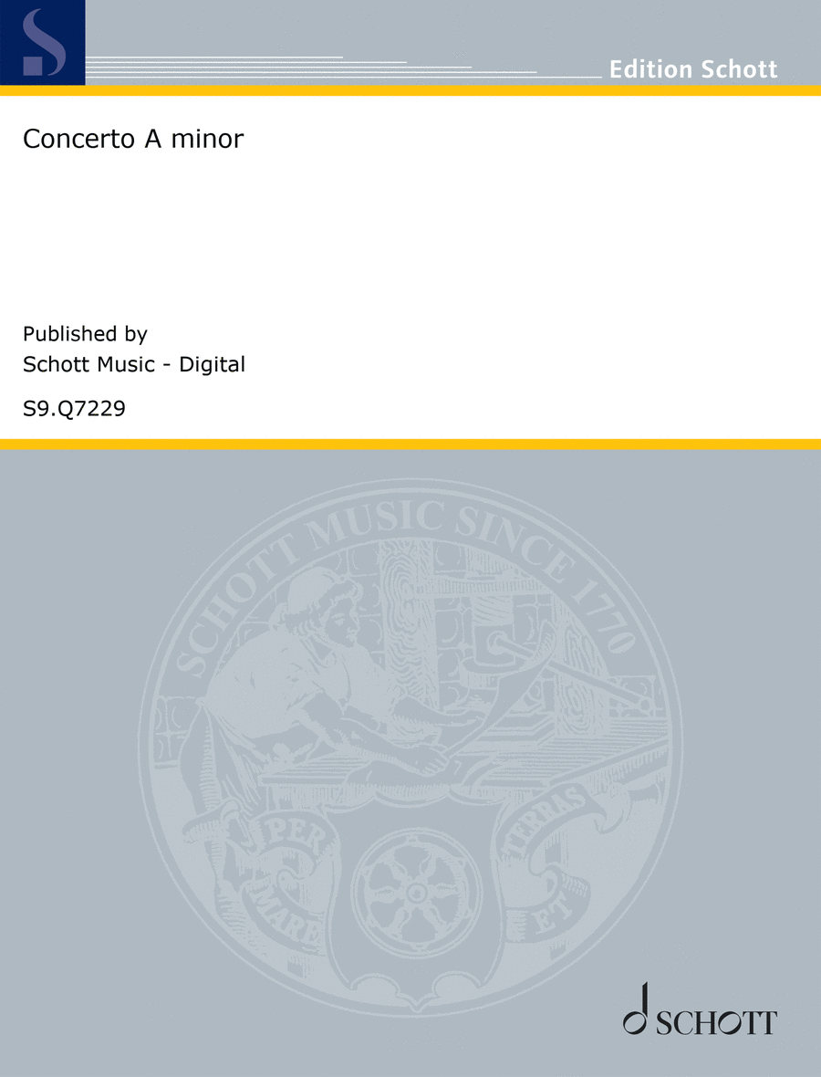 Concerto A minor Concerto A minor Oboe scores gallery preview page 1