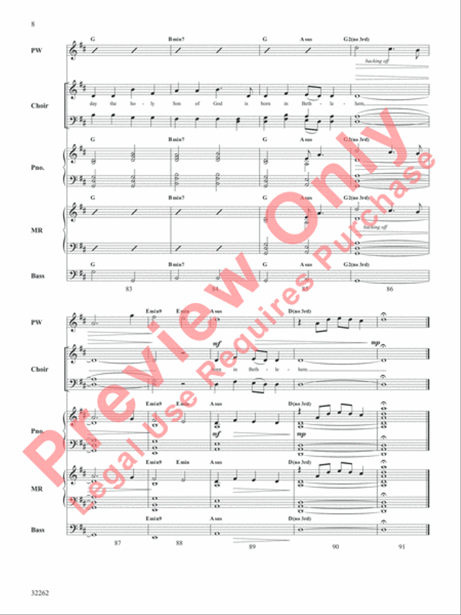 Born in Bethlehem Choir scores gallery preview page 9