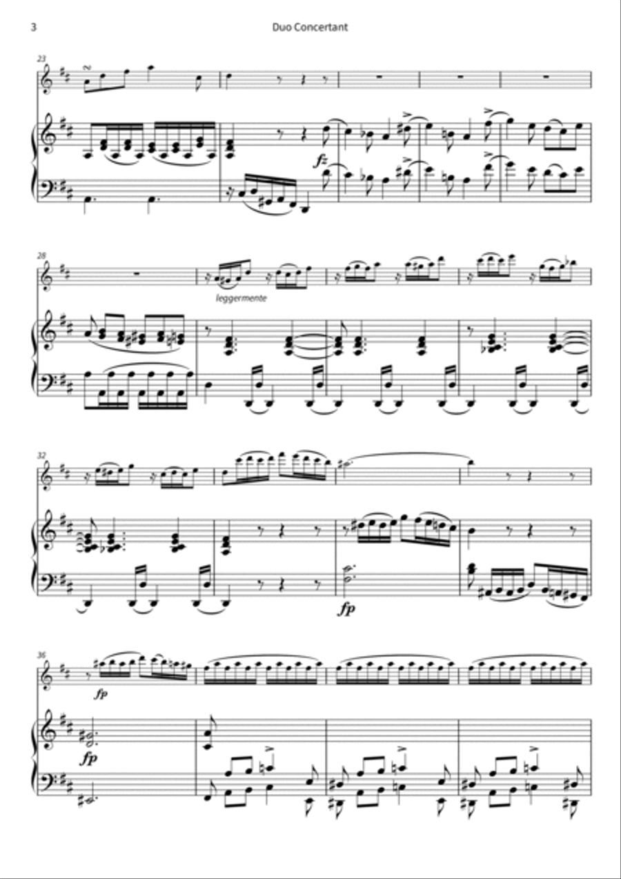 Duo Concertant Flute scores gallery preview page 5