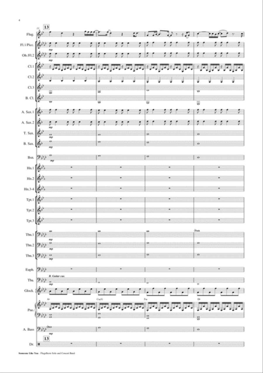 Someone Like You Concert Band scores gallery preview page 5