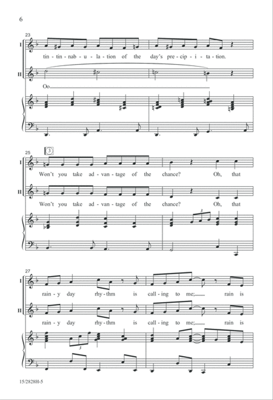 That Old Soft Shoe Unison Choir scores gallery preview page 7