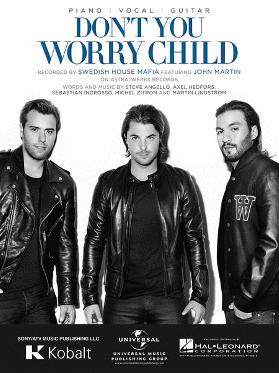Don't You Worry Child Piano, Vocal, Guitar scores gallery preview page 1