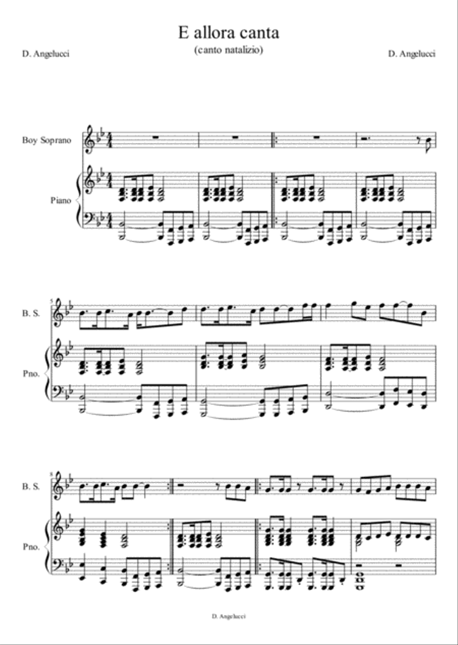 E allora canta (Christmas Song) Choir scores gallery preview page 2