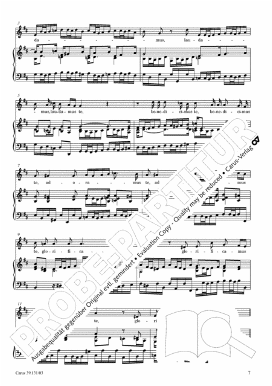 Missa brevis in B minor Alto Voice scores gallery preview page 8