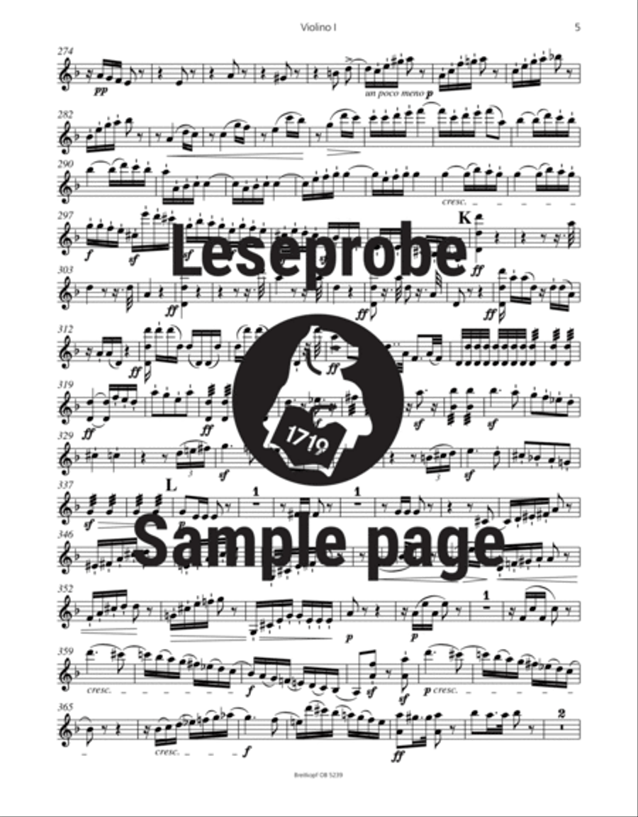 Symphony No. 9 in D minor Op. 125 4-Part scores gallery preview page 5