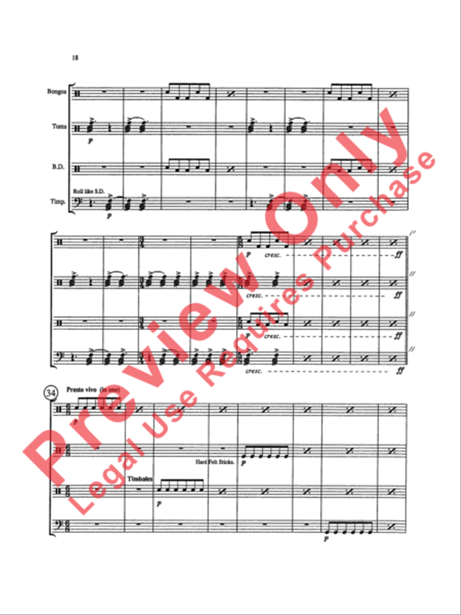 Triptych Percussion Ensemble scores gallery preview page 21
