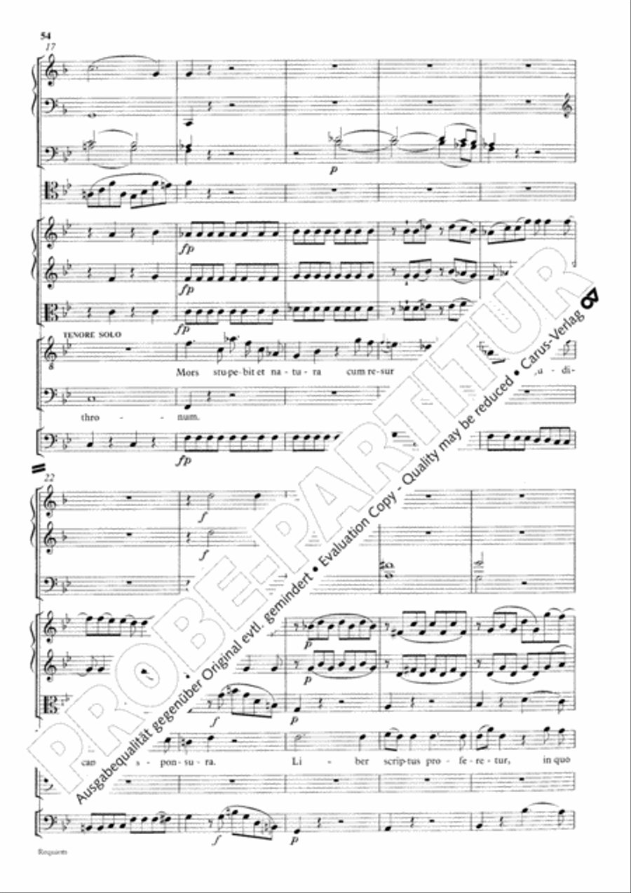 Requiem 4-Part scores gallery preview page 63