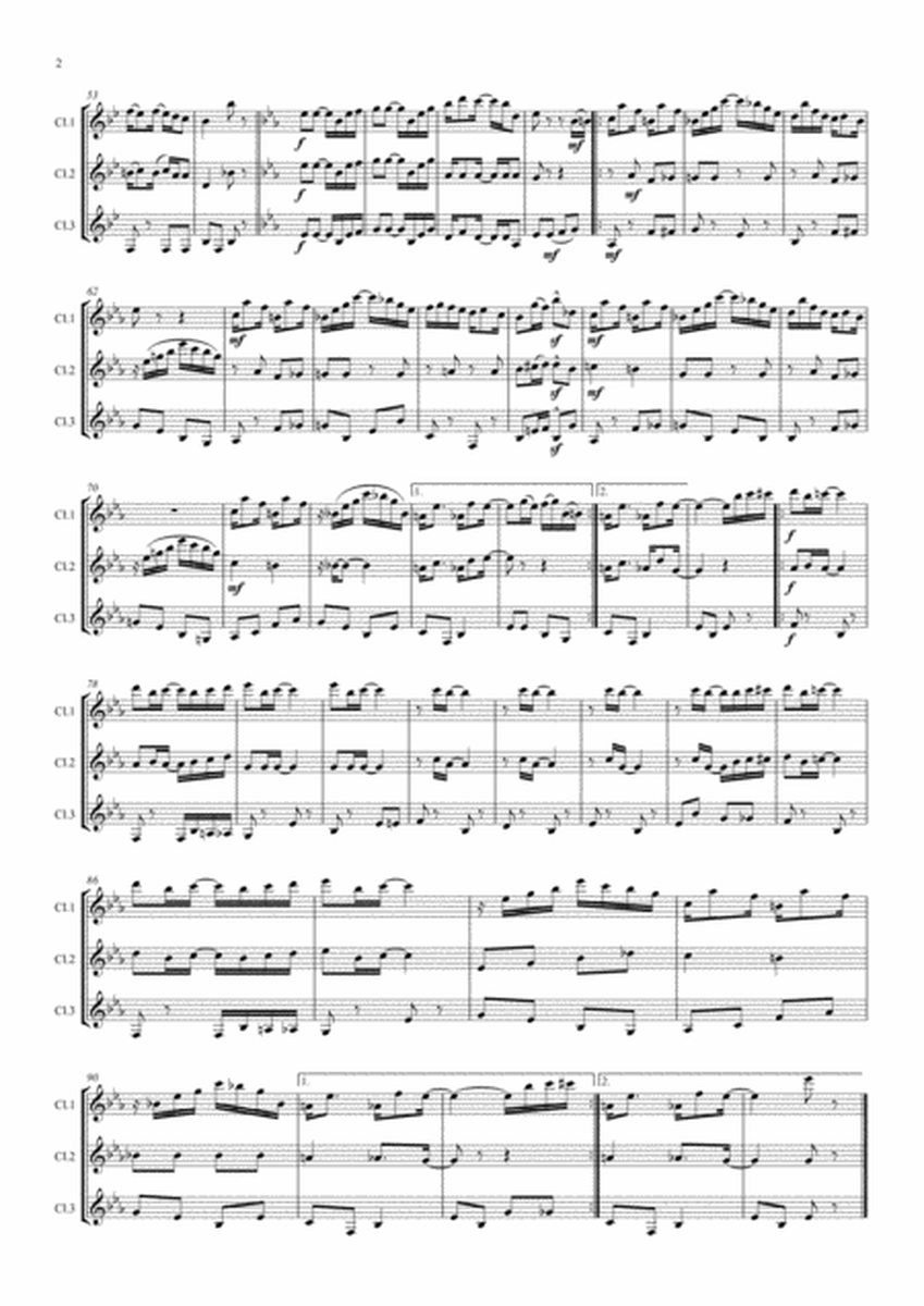 Scott Joplin: The Easy Winners (Rag) - clarinet trio image number null