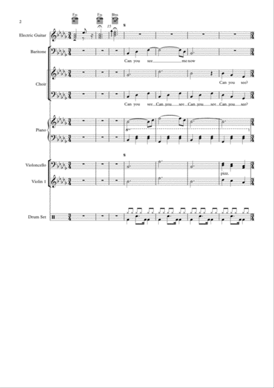 You're Not There You're Not There Choir scores gallery preview page 2