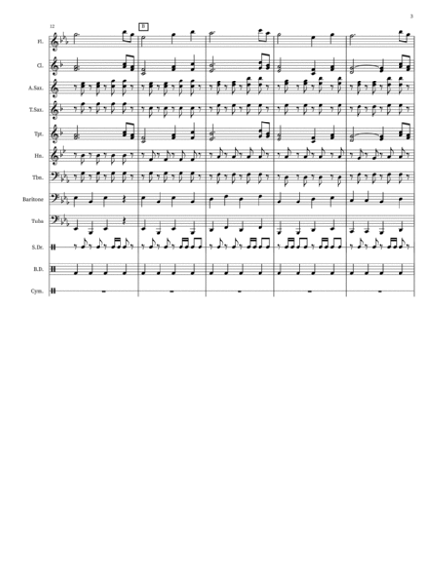 Southland March Concert Band scores gallery preview page 3