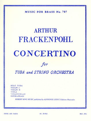 Book cover for Concertino (tuba & Orchestra)