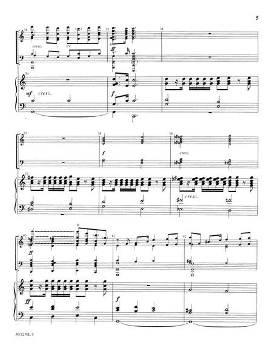 Finlandia - Organ/Director's Edition Organ scores gallery preview page 4