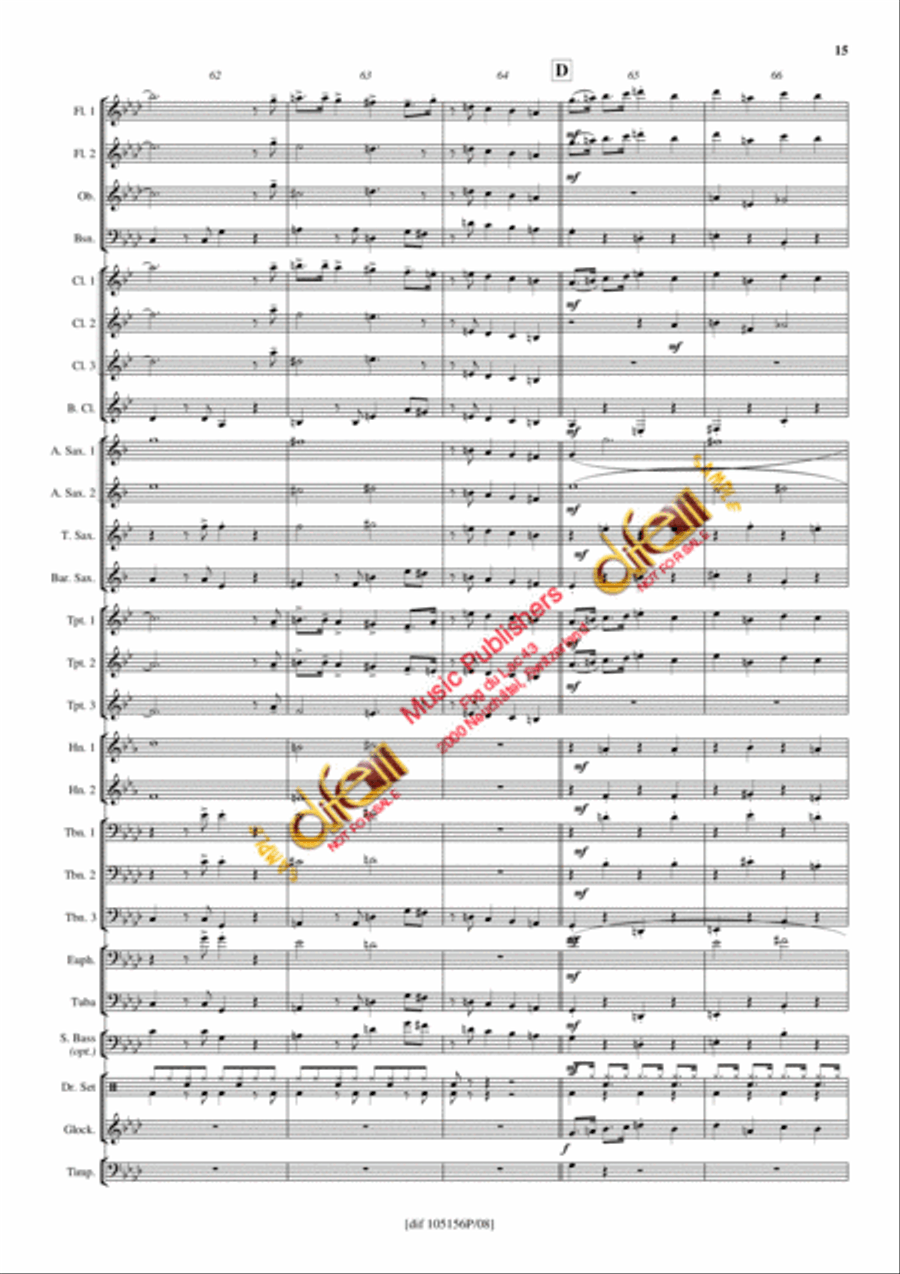 Theme from Inspector Gadget Concert Band scores gallery preview page 14