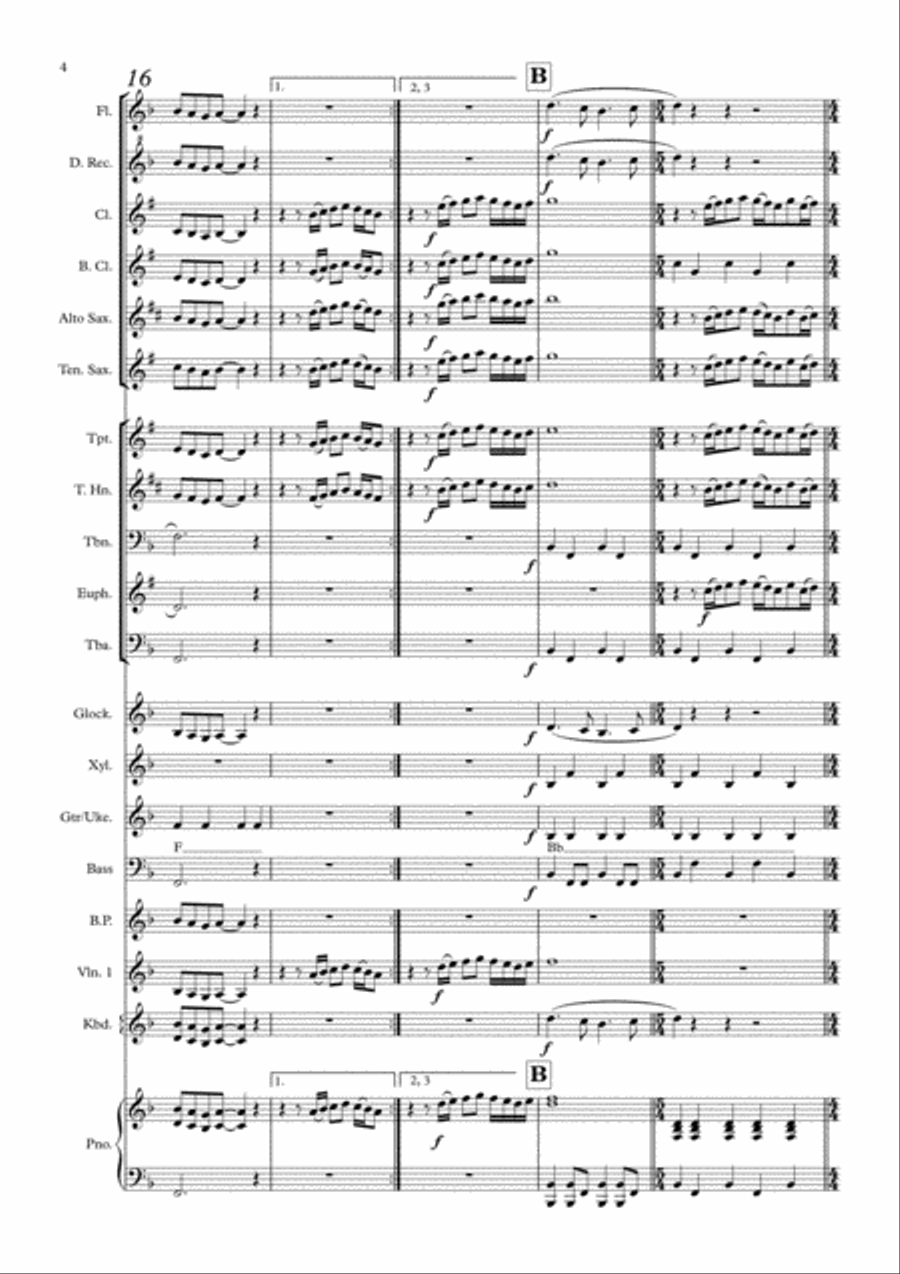 Chiquitita Large Ensemble scores gallery preview page 4