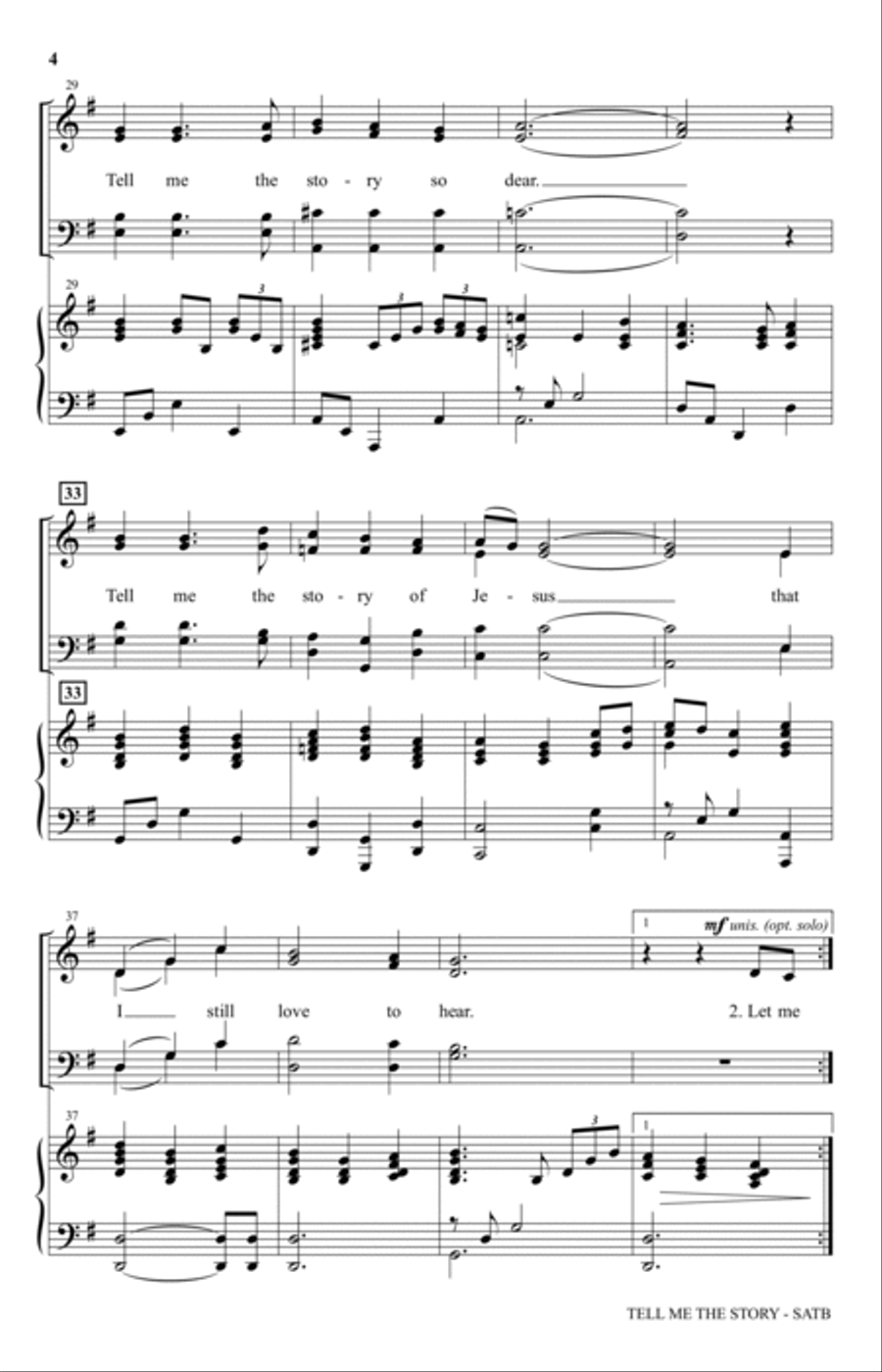 Tell Me The Story 4-Part scores gallery preview page 3