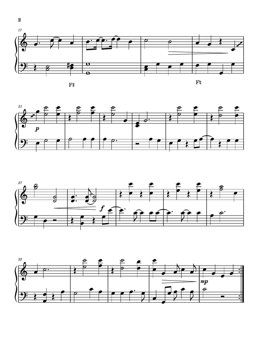 Put One Foot In Front Of The Other Pedal Harp scores gallery preview page 3