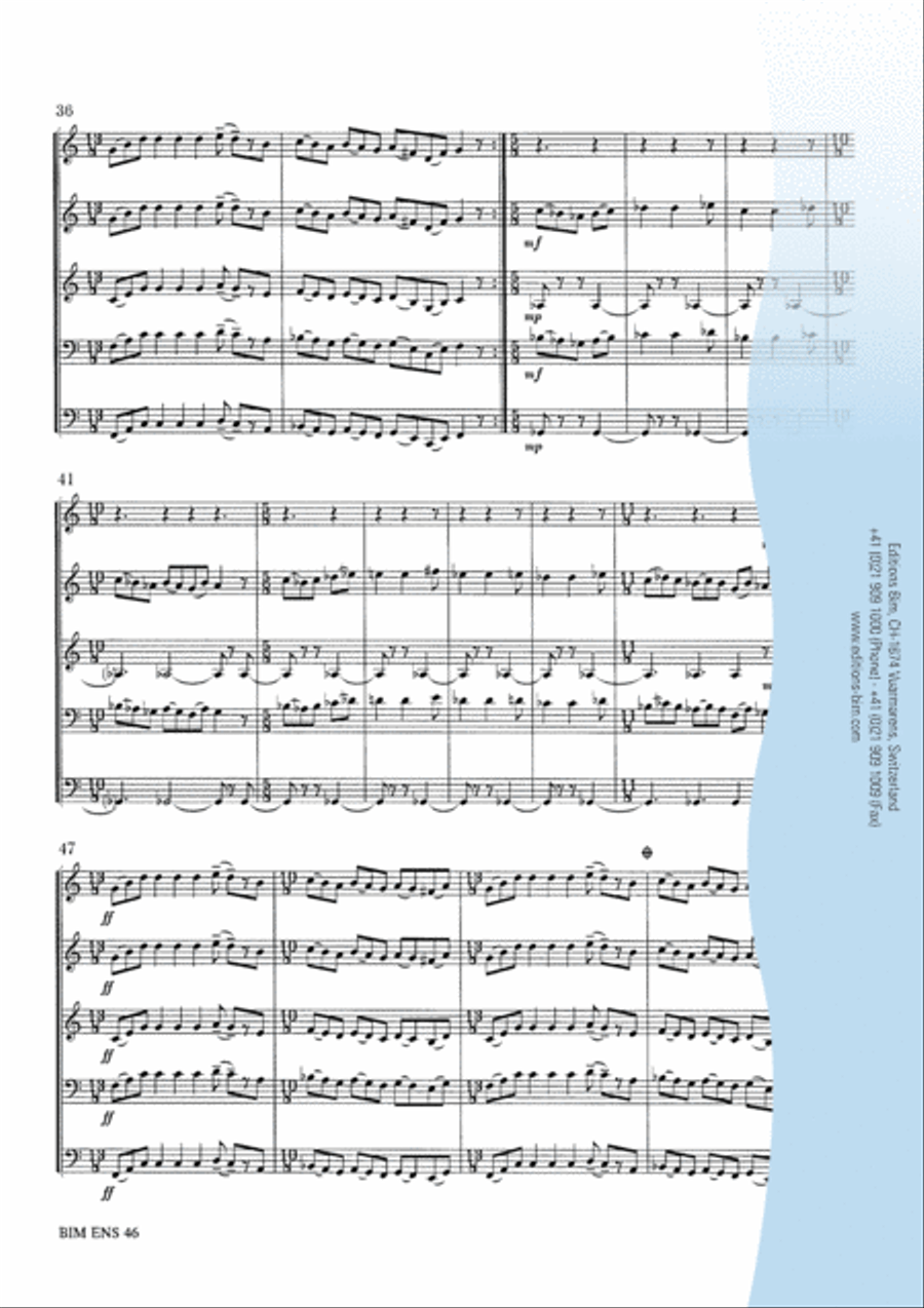 Seasons Seasons Brass Quintet scores gallery preview page 8