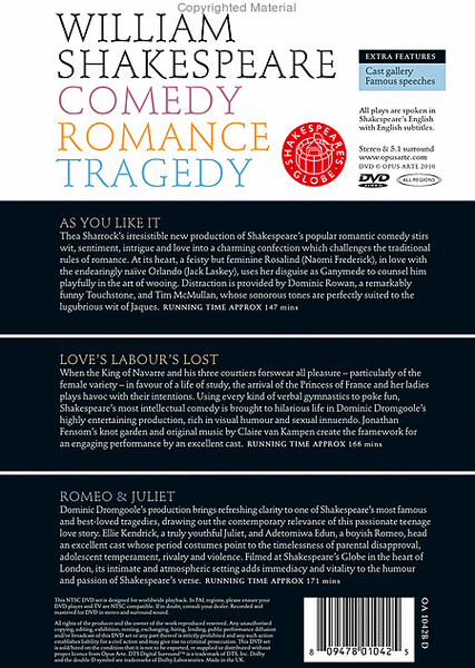 Shakespeare: Comedy Tragedy R