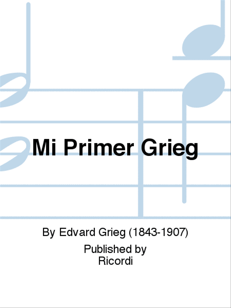 Mi Primer Grieg Mi Primer Grieg School and Community scores gallery preview page 1