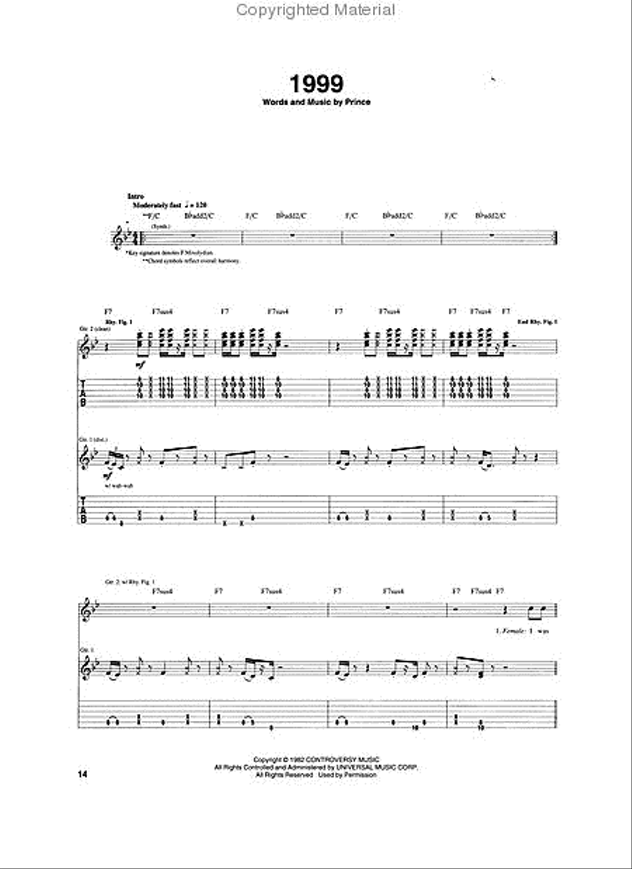 The Very Best of Prince Electric Guitar scores gallery preview page 3