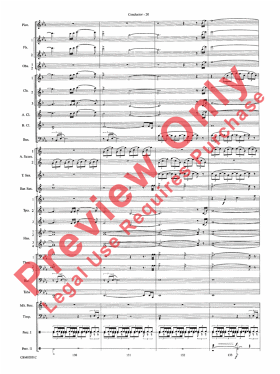 Band of Brothers, Symphonic Suite from Concert Band scores gallery preview page 23