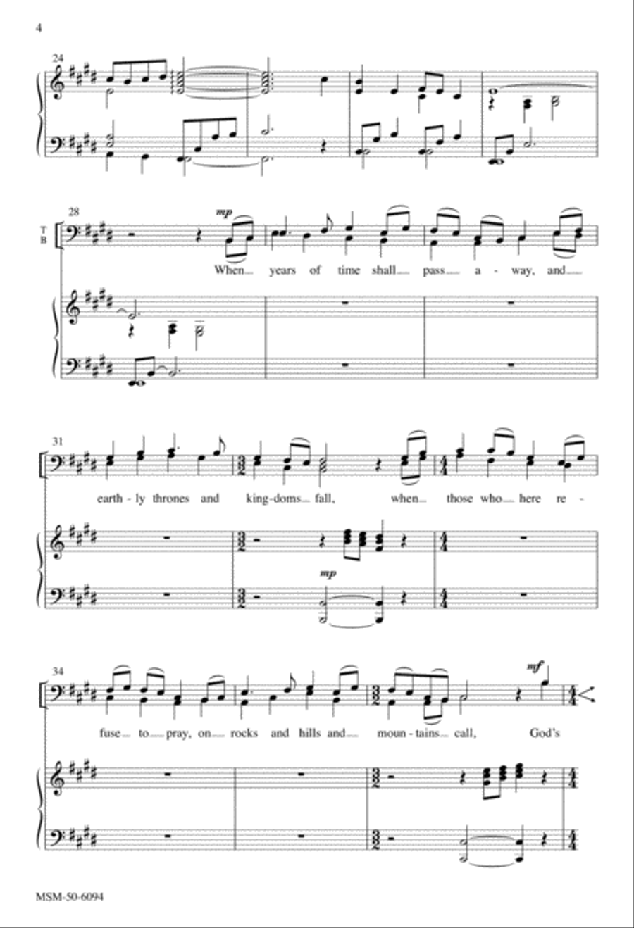 The Love of God Divisi scores gallery preview page 4