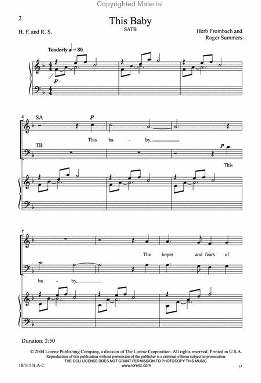 This Baby 4-Part scores gallery preview page 2