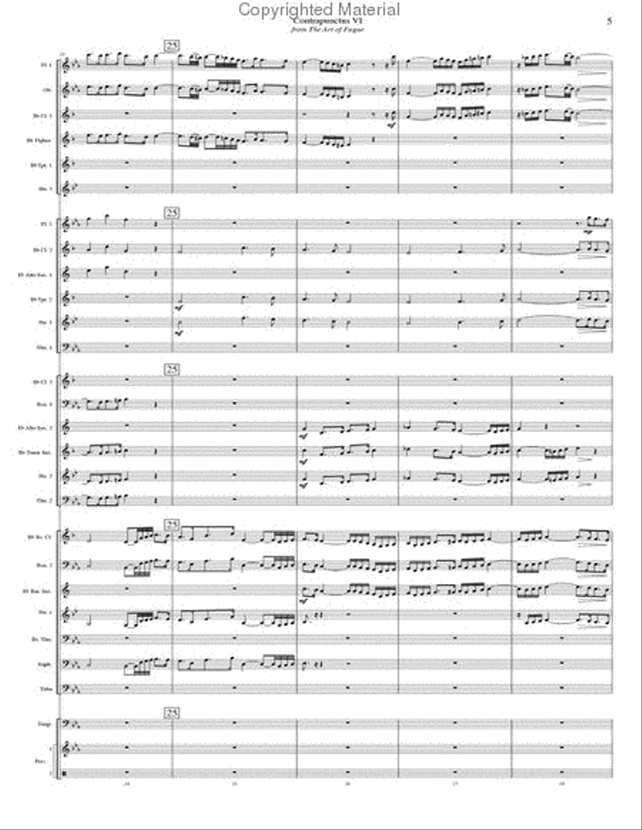 Contrapunctus 6 - STUDY SCORE ONLY Concert Band scores gallery preview page 8