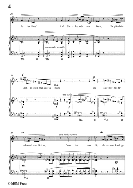 Liszt-Mignon's Lied in E flat Major,for Voice and Piano image number null